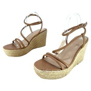 BP | Cohan 12 Brown Wedges Espadrilles Strappy Nordstrom